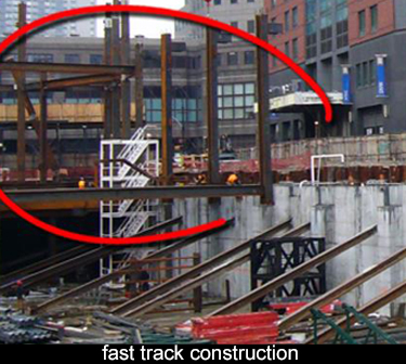 illustration of fast-track construction